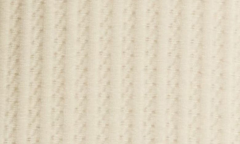 THEORY THEORY CABLE SHORT SLEEVE COTTON BLEND SWEATER