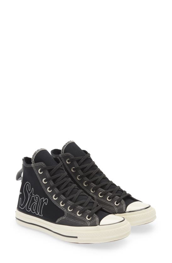 Converse Chuck Taylor® All Star® 70 High Top Sneaker In Black/ Almost Black/ Egret