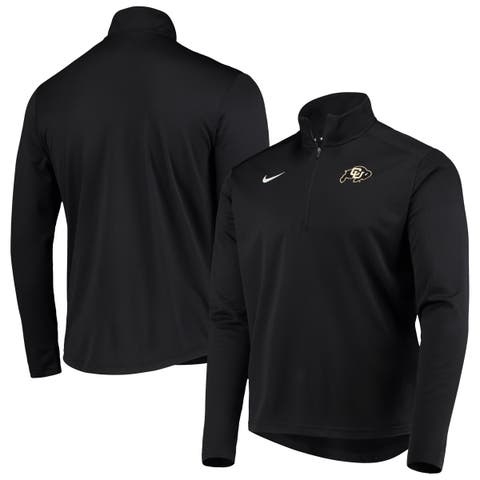 Nike Men's Pittsburgh Steelers Logo Pacer Black Half-Zip Pullover