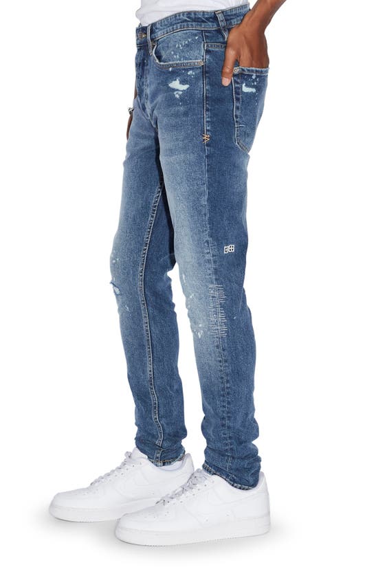 Shop Ksubi Van Winkle Kulture Ripped Skinny Jeans In Denim