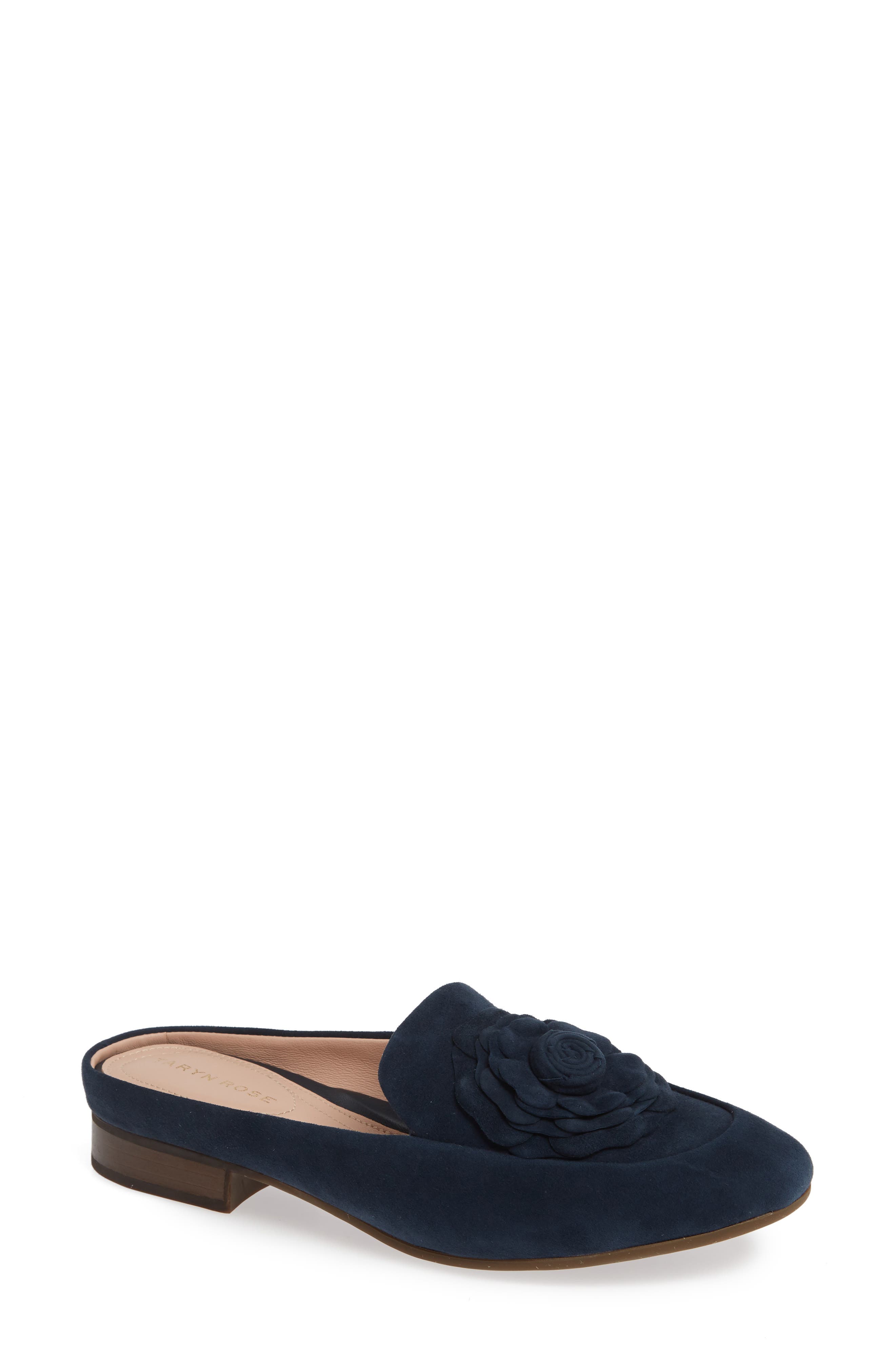 Taryn Rose Blythe Rose Detail Mule- Blue