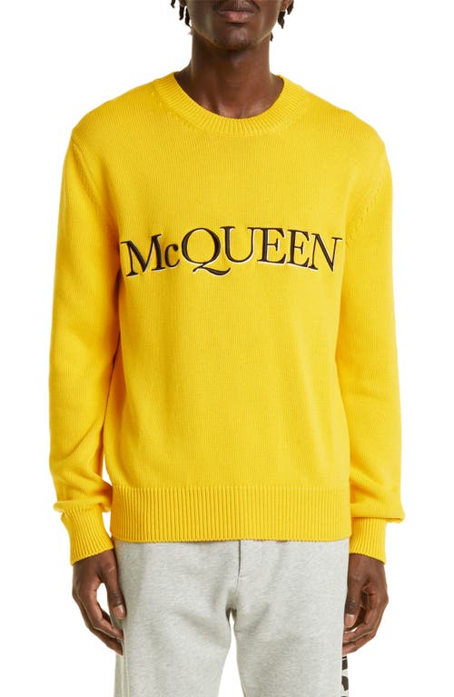 Embroidered McQueen Graffiti Sweatshirt