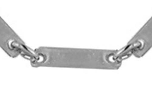 Glaze Jewelry Bar Chain Necklace In Silver