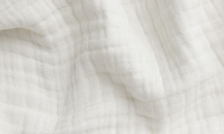 Parachute Cloud Cotton & Linen Gauze Bed Blanket In Cream