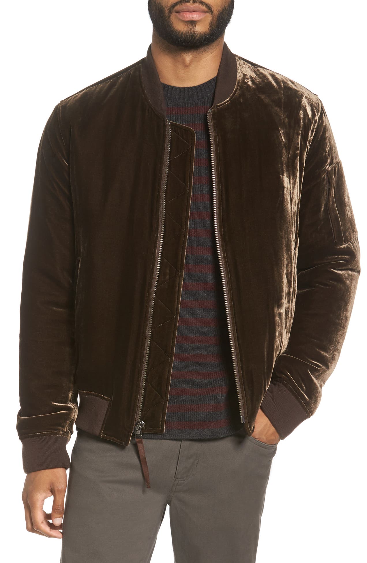 Vince Velvet Bomber Jacket Nordstrom Rack