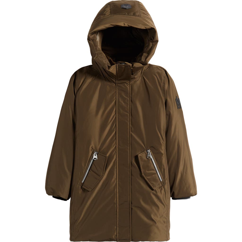 MACKAGE MACKAGE KIDS' SHAYNA-T 800 FILL POWER DOWN JACKET WITH BIB