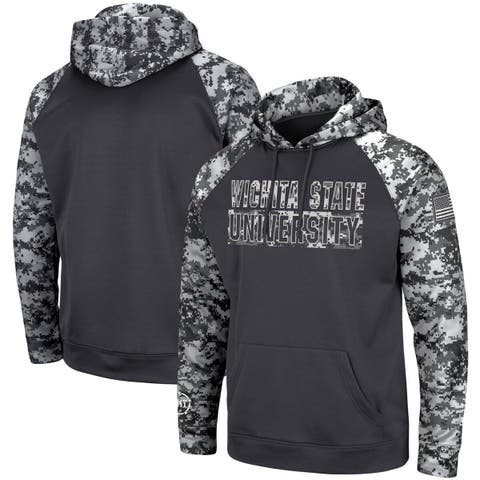 Philadelphia Eagles The Wild Collective Camo Pullover Hoodie - Black