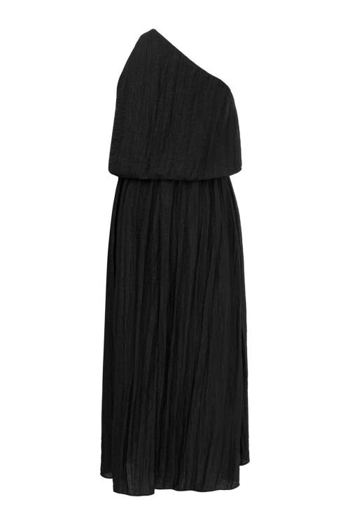 Shop Nocturne One Shoulder Dress With Accessory Detail In Black