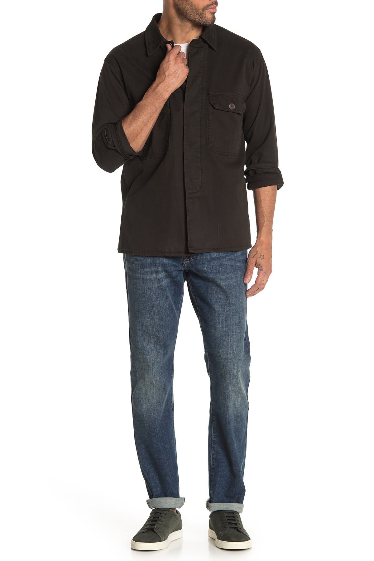 lucky brand 410 athletic fit grey