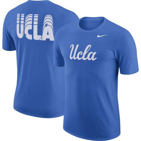 Men's Nike Blue UCLA Bruins Distressed Print Cotton Vault T-Shirt