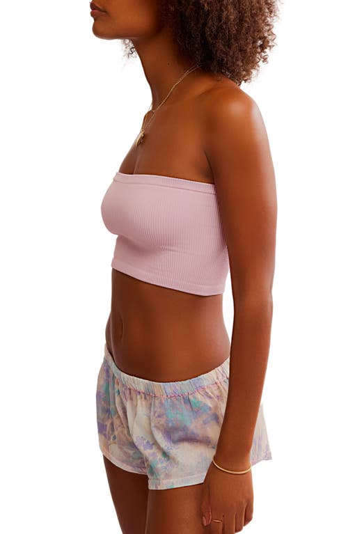 Free People Fp Movement Ringer Logo Sports Bra In Dawn Pink