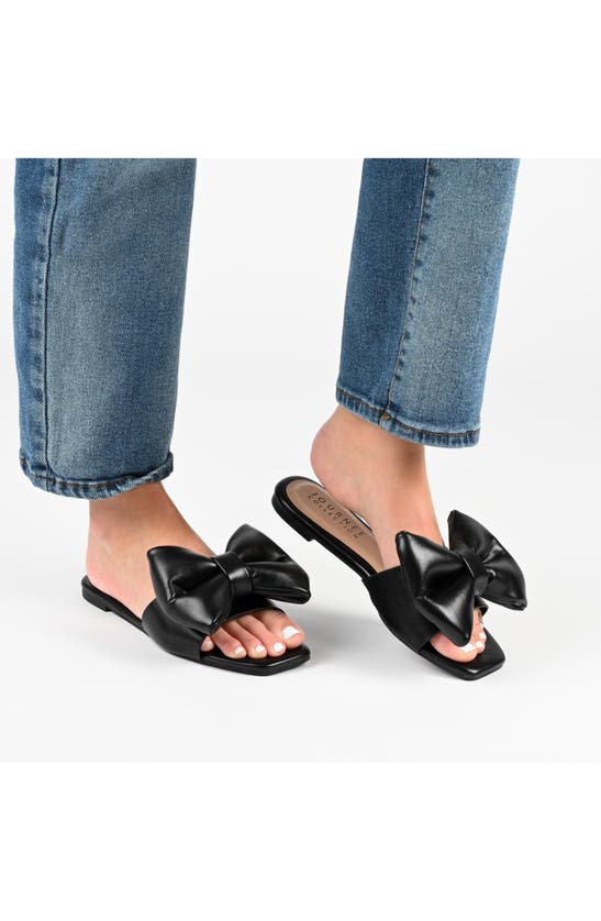 Journee Collection Tru Comfort Foam Fayre Bow Flat In Blue