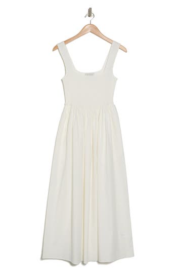 WAYF WAYF SMOCKED FIT & FLARE SUNDRESS 