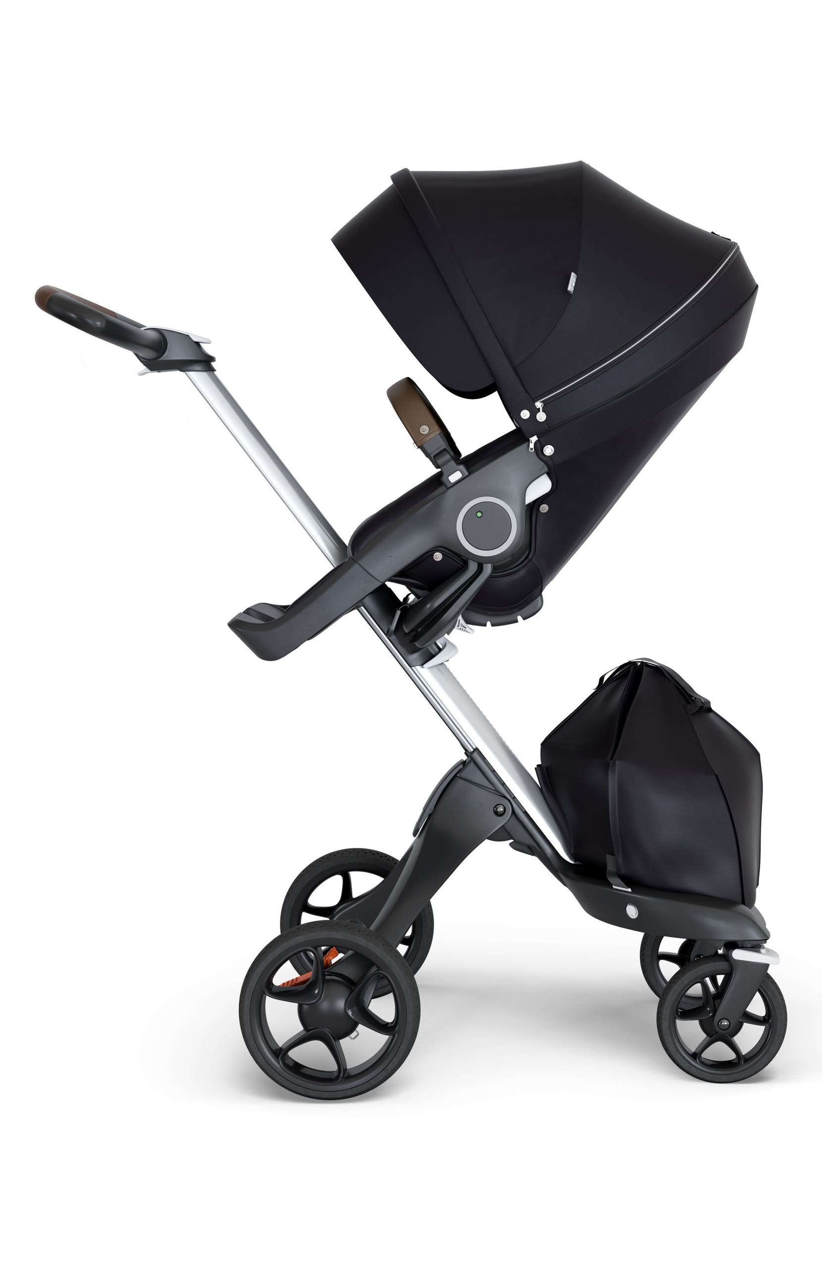  Xplory<sup>Â®</sup> Silver Chassis Stroller, Main, color, BLACK