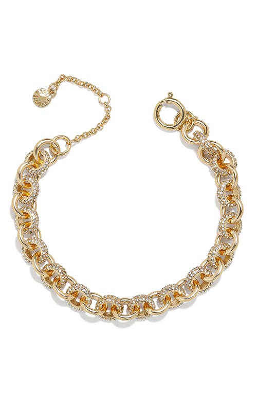 BaubleBar Beth Crystal Chain Bracelet in Gold at Nordstrom