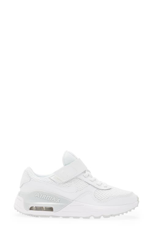 Shop Nike Kids' Air Max Systm Sneaker In White/platinum