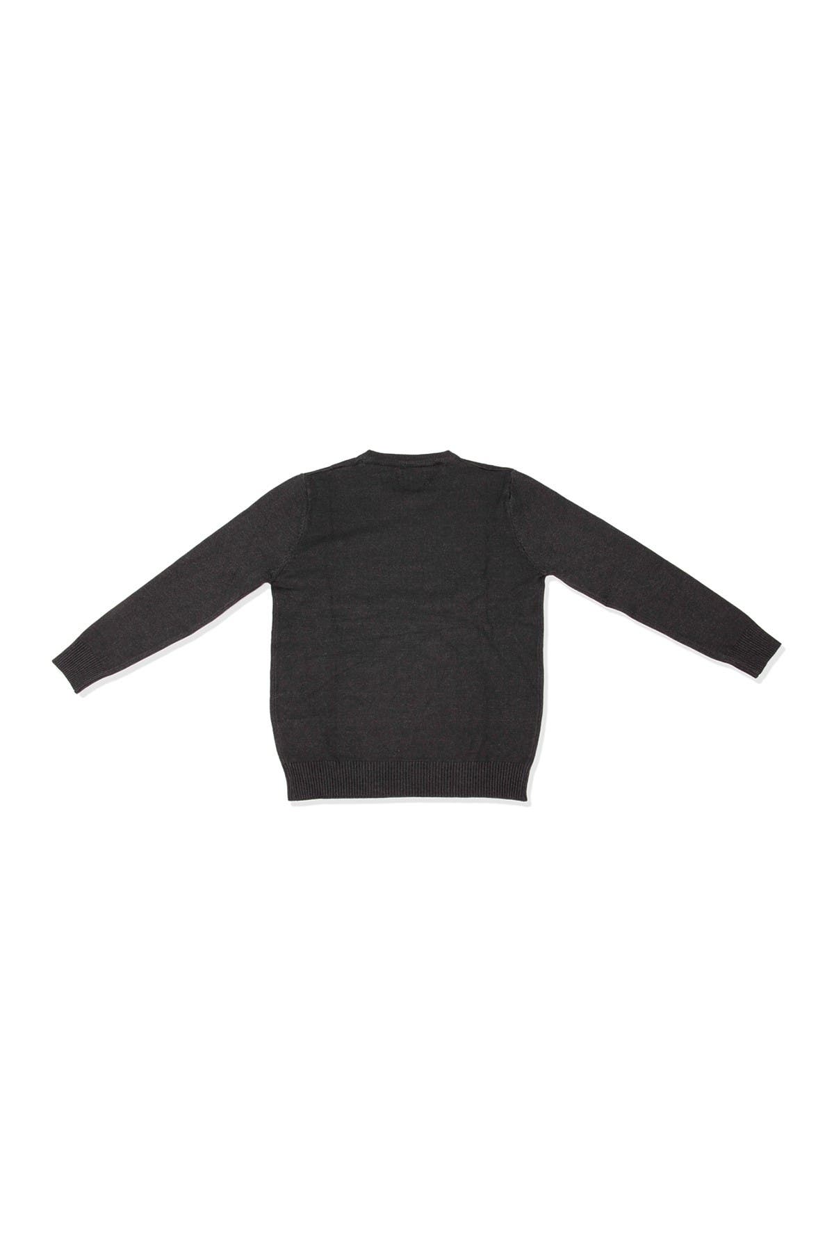 X-ray Kids' Basic Crew Neck Sweater In Charcoal5