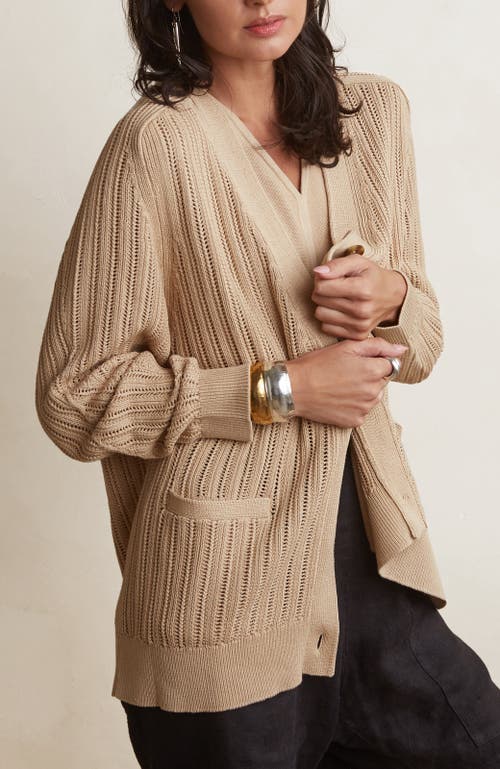 Shop Oyun Kai Boyfriend Cardigan In Khaki