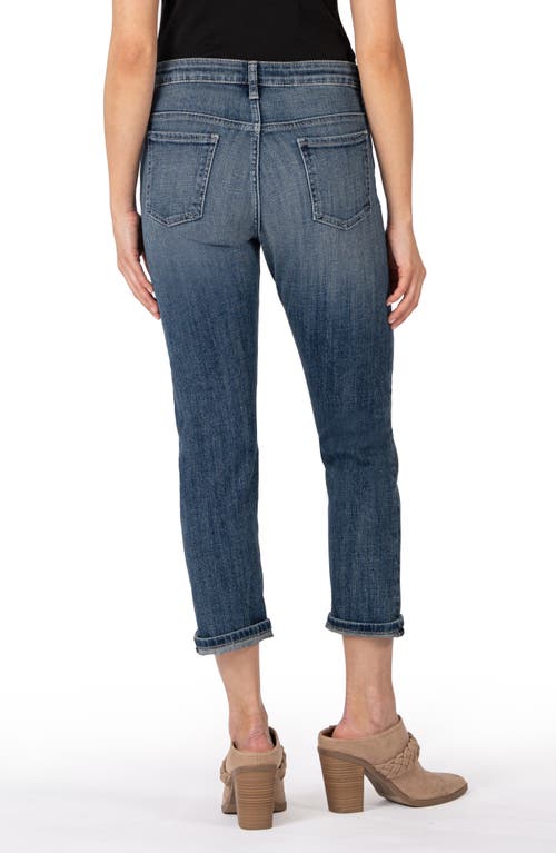 Shop Kut From The Kloth Elizabeth High Waist Crop Straight Leg Jeans In Decorous