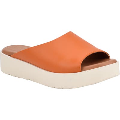 Evolve Flora Slide Sandal- Orange