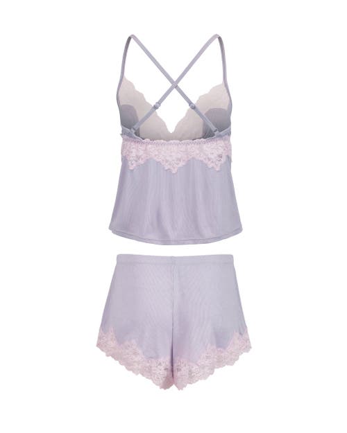 Shop Adore Me Lora Pajama Cami & Shorts Set In Medium Purple