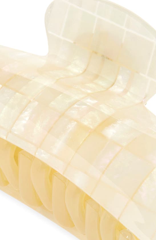 Machete Midi Heirloom Claw Clip In Opalite Shell Checker