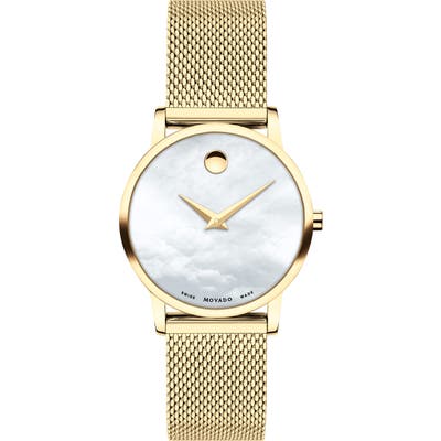 Movado Museum Mesh Strap Watch, 2m