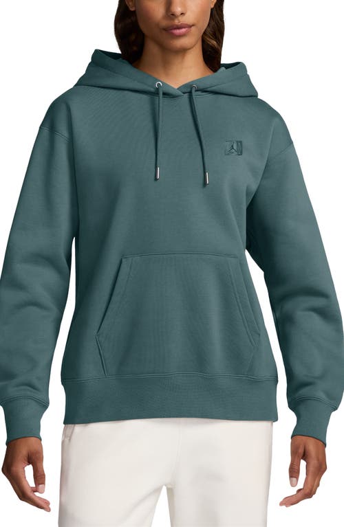 Shop Jordan Flight Fleece Hoodie In Oxidized Green