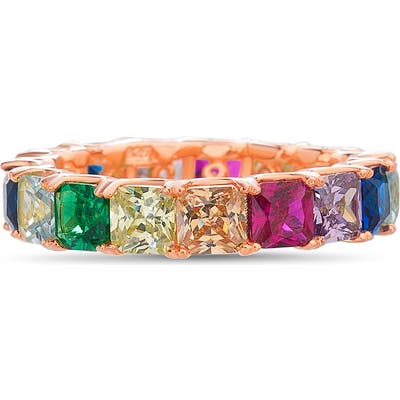 Lesa Michele Rainbow Cubic Zirconia Band Ring