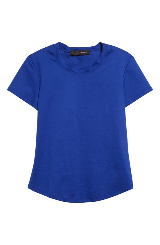 Shop Proenza Schouler Maren Organic Cotton Jersey Top In Cobalt