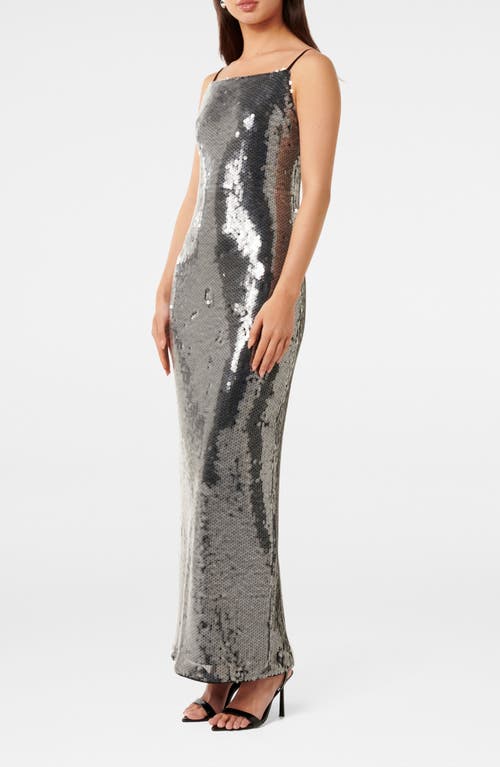 Shop Ever New Corey Sequin Slipdress In Slate Grey