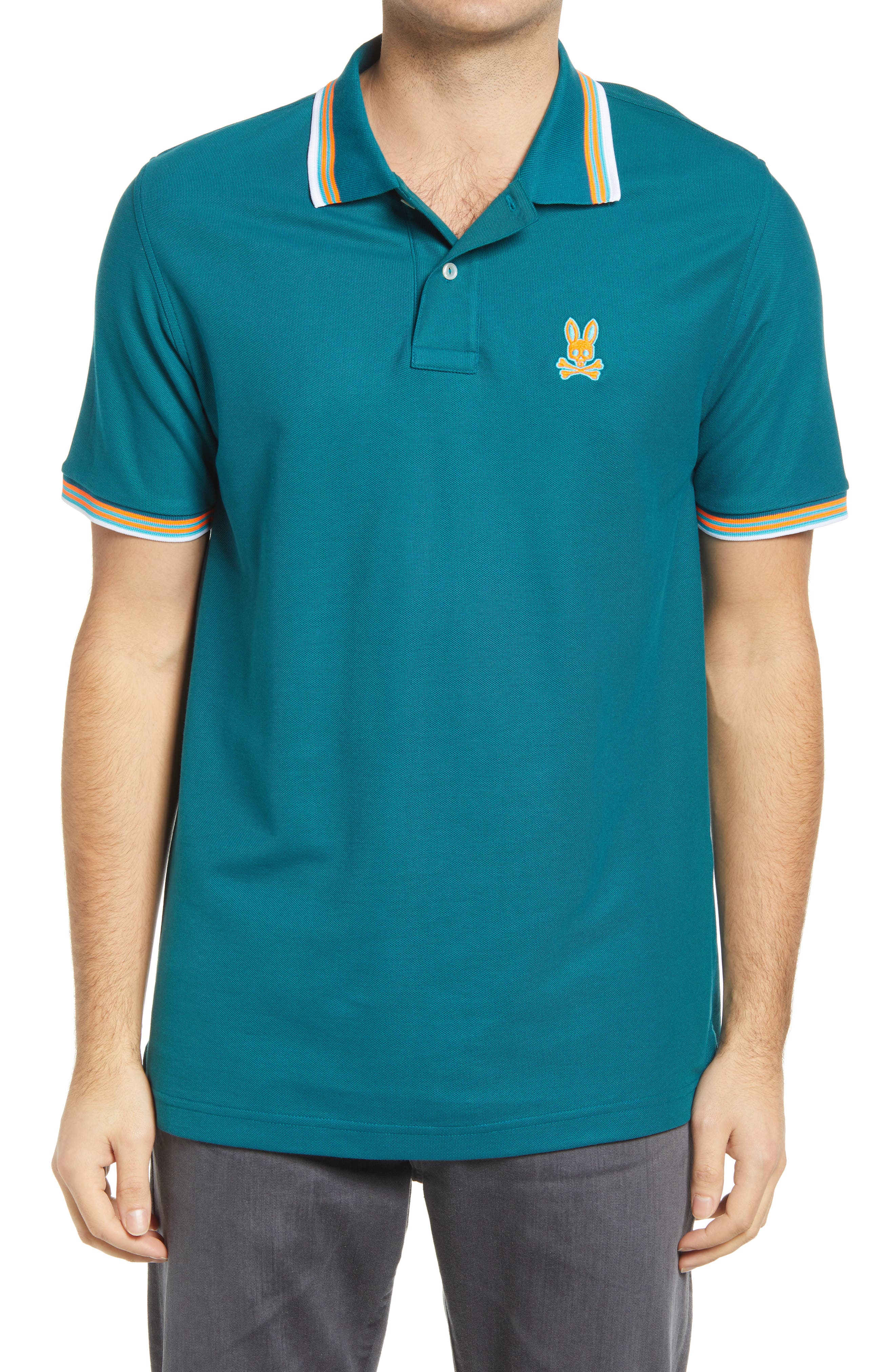 psycho bunny blue polo