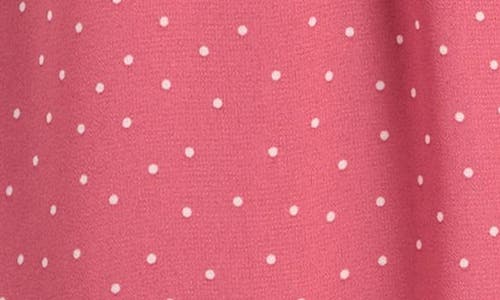 Shop Nordstrom Kids' Smocked Bodice Puff Sleeve Dress In Pink Mauve Speckle Dot