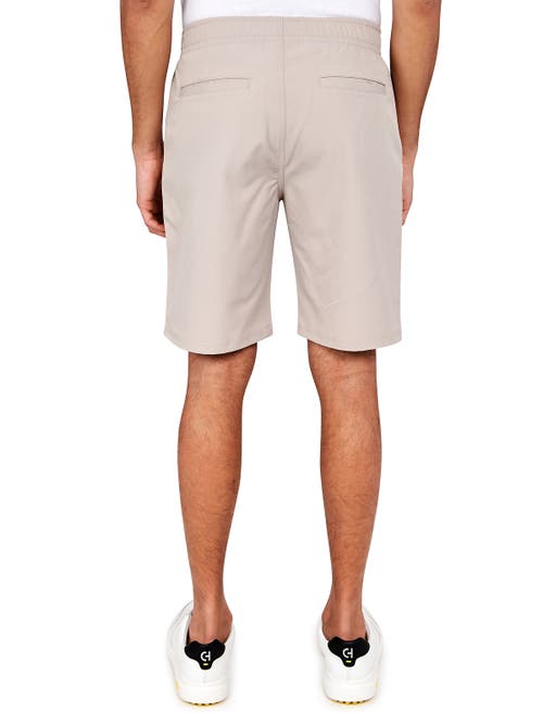 Construct Con.struct Solid Drawstring Performance Shorts In Khaki