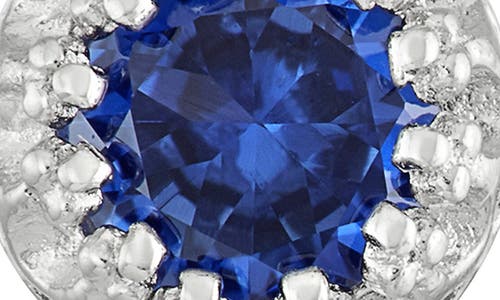 Fzn Semiprecious Stone Crown Stud Earrings In Sapphire