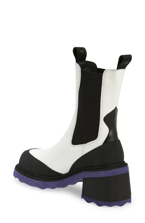 Off-white Women's Sponge Chelsea Boots In White Violet