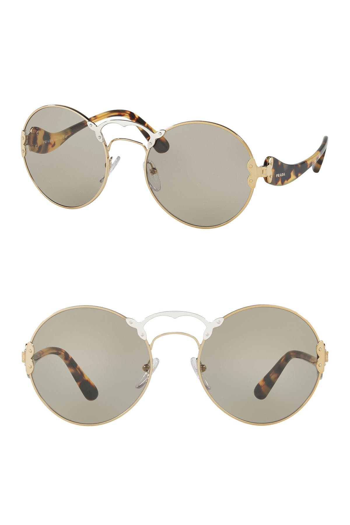Prada | Round Catwalk 57mm Sunglasses 