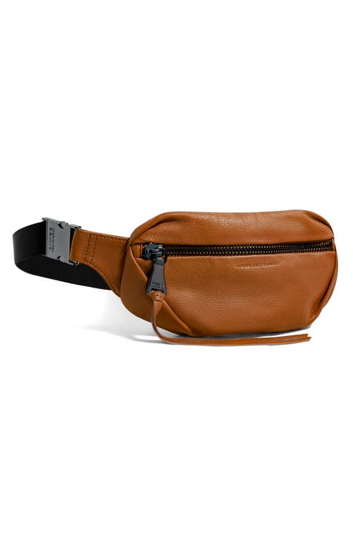 Aimee Kestenberg Women's Milan Leather Bum Bag In Chestnut W/gunmetal