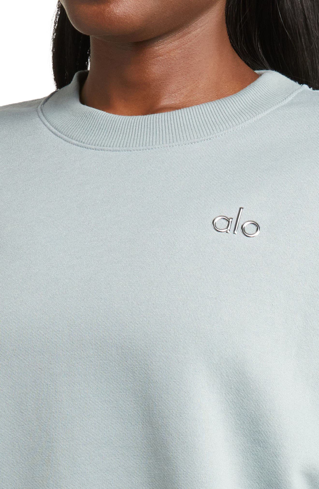 alo Accolade Sweatshirt in Cosmic Grey