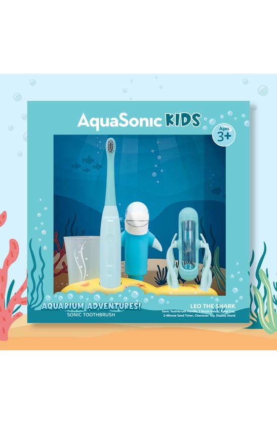 AQUASONIC AQUARIUM ADVENTURES KIDS TOOTHBRUSH SET
