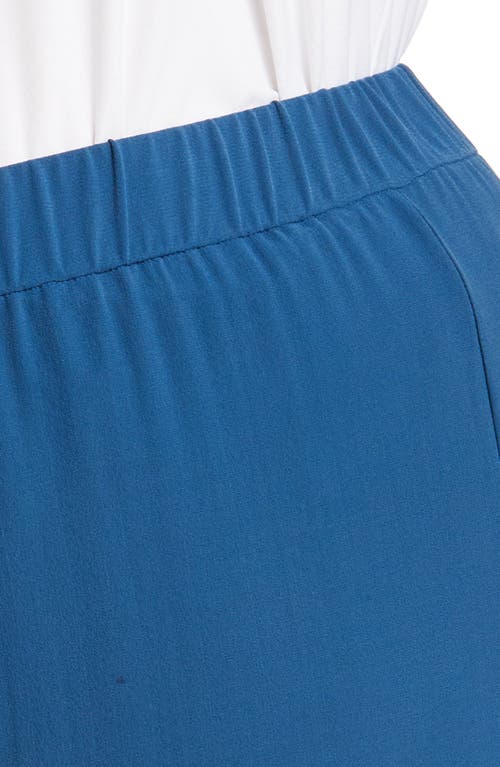 EILEEN FISHER EILEEN FISHER WIDE LEG SLIT HEM ANKLE PANTS 