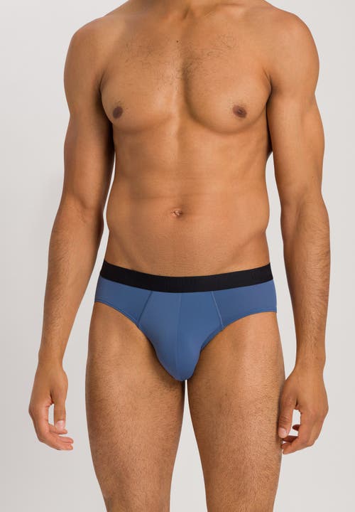 Hanro Micro Touch Briefs In Slate Blue