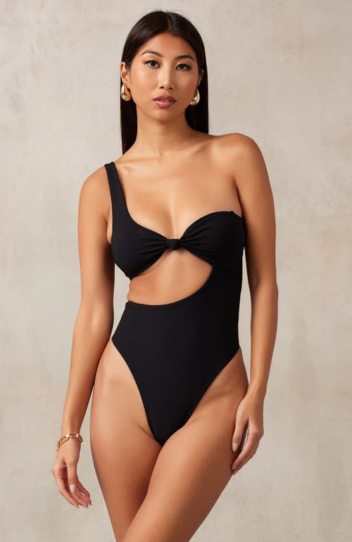 Shop Mbm Swim Dawn One-piece Swimsuit In Black