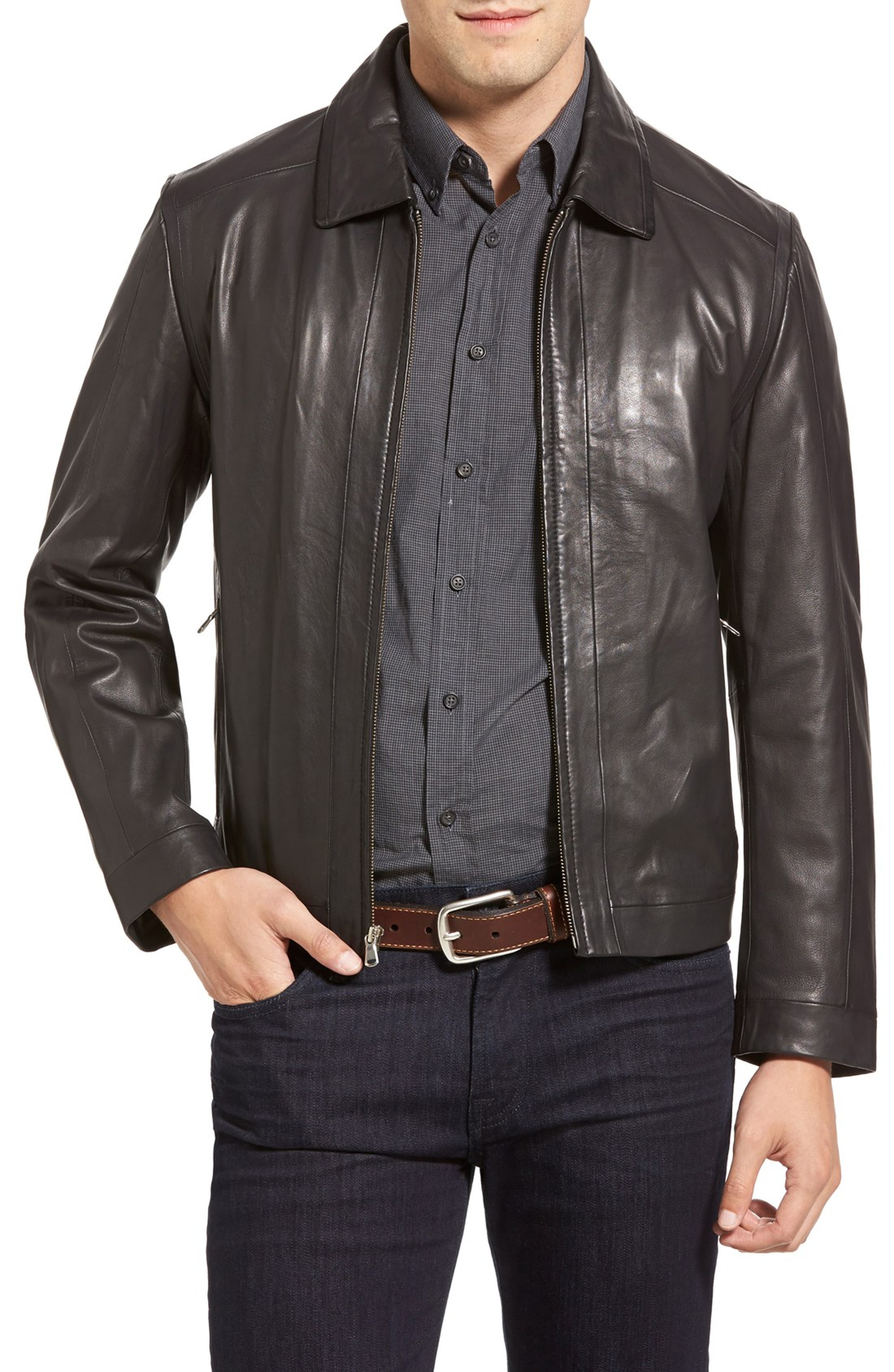 Robert Comstock Lambskin Leather Jacket | Nordstrom