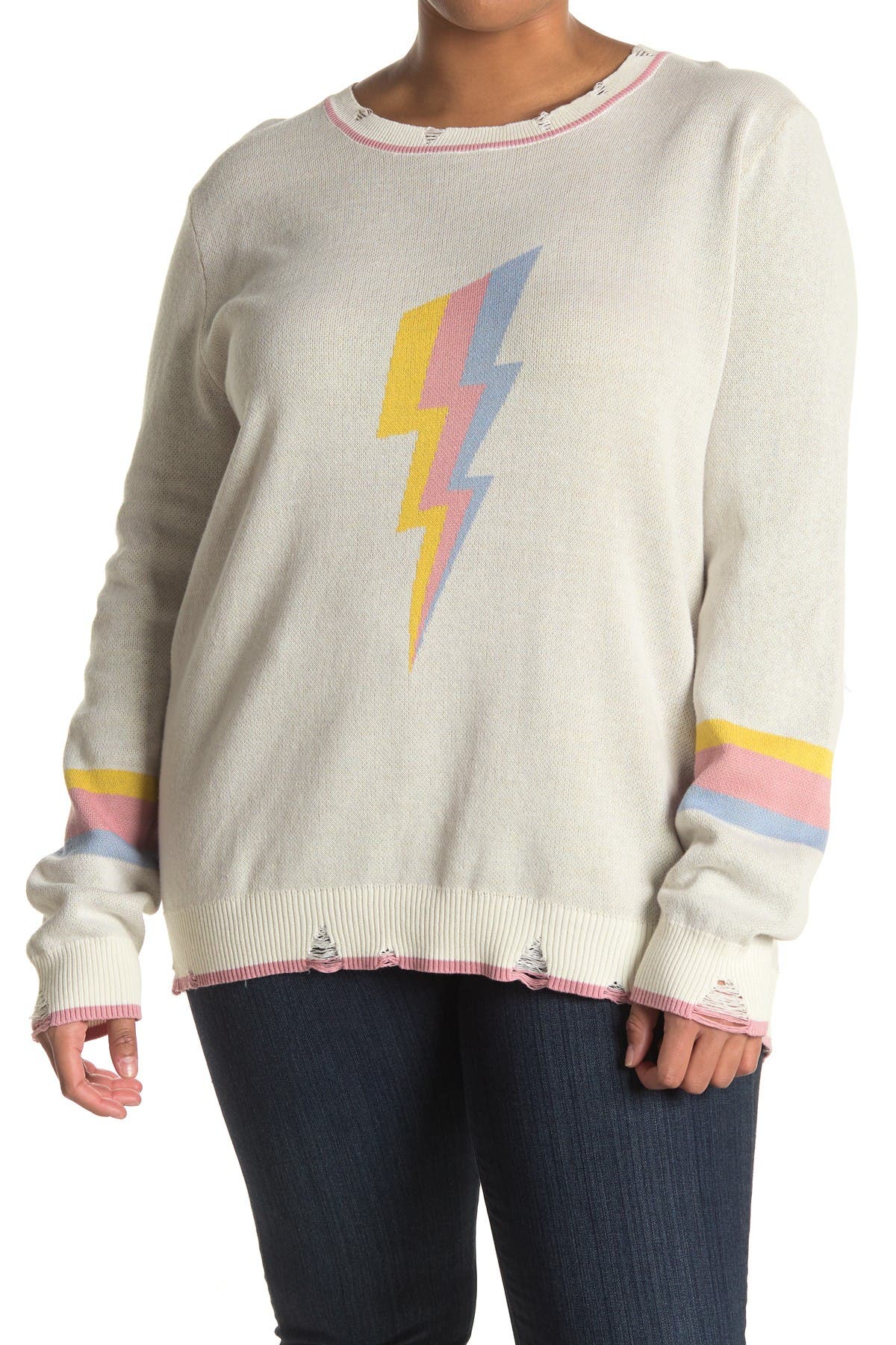 sweater with lightning bolts