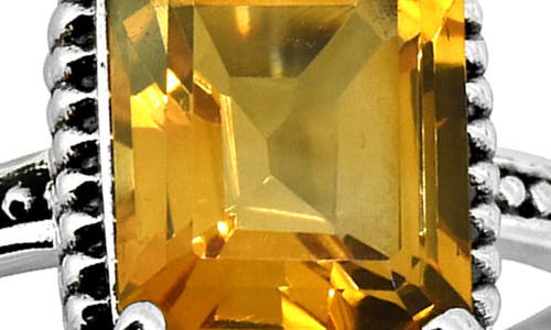 Ys Gems Rectangle Stone Ring In Yellow