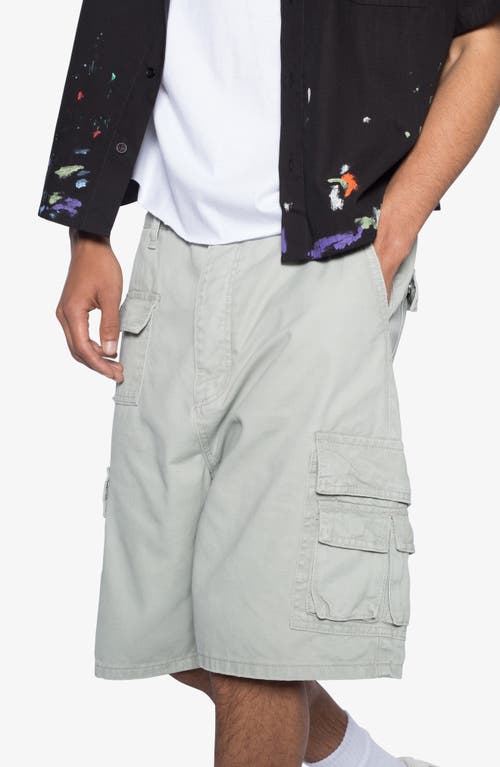 Shop Mnml Multi Pocket Cargo Shorts In Grey