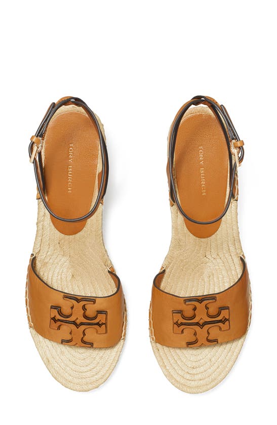 Shop Tory Burch Ines Ankle Strap Espadrille Platform Wedge Sandal In Tan