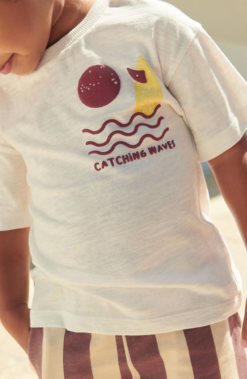 Next Kids' Catching Waves Graphic T-shirt & Shorts Set In Purple