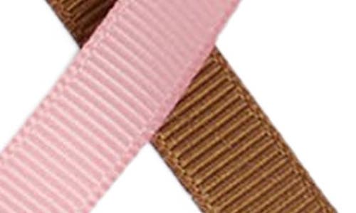 Shop Bp. Assorted 2-pack Grosgrain Hair Bows In Pink- Brown